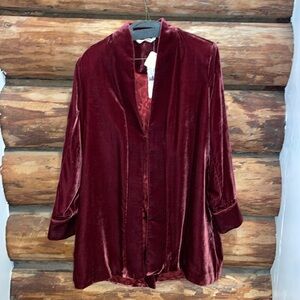 💖NWT PM Soft Surroundings Velvet Jacket